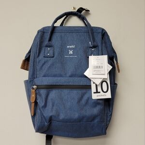Anello Classic Blue Cross Bottle Series Regular Backpack